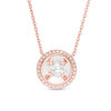 Thumbnail Image 1 of Magnificence™ 1/4 CT. T.W. Diamond Frame Necklace in 10K Rose Gold
