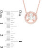 Thumbnail Image 4 of Magnificence™ 1/4 CT. T.W. Diamond Frame Necklace in 10K Rose Gold