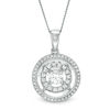 Thumbnail Image 1 of Magnificence™ 3/8 CT. T.W. Diamond Double Frame Pendant in 10K White Gold