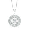 Thumbnail Image 0 of Magnificence™ 1/2 CT. T.W. Diamond Double Frame Pendant in 10K White Gold
