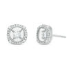 Thumbnail Image 0 of Magnificence™ 1/3 CT. T.W. Diamond Cushion Frame Stud Earrings in 10K White Gold