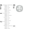 Thumbnail Image 2 of Magnificence™ 1/3 CT. T.W. Diamond Cushion Frame Stud Earrings in 10K White Gold