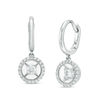 Thumbnail Image 0 of Magnificence™ 1/3 CT. T.W. Diamond Frame Drop Earrings in 10K White Gold
