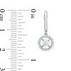 Thumbnail Image 1 of Magnificence™ 1/3 CT. T.W. Diamond Frame Drop Earrings in 10K White Gold