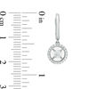 Thumbnail Image 2 of Magnificence™ 1/3 CT. T.W. Diamond Frame Drop Earrings in 10K White Gold