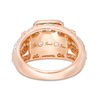 Thumbnail Image 3 of 2-1/2 CT. T.W. Certified Emerald-Cut Diamond Past Present Future® Split Shank Engagement Ring in 14K Rose Gold (I/SI2)