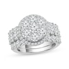 Thumbnail Image 1 of 2 CT. T.W. Multi-Diamond Three Piece Bridal Set in 14K White Gold