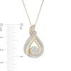 Thumbnail Image 2 of 1 CT. T.W. Composite Diamond Flame Pendant in 10K Gold