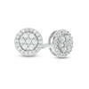 Thumbnail Image 0 of 1/4 CT. T.W. Multi-Diamond Frame Stud Earrings in 10K White Gold