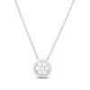 Thumbnail Image 1 of 1/4 CT. T.W. Composite Diamond Frame Pendant in 10K White Gold