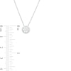 Thumbnail Image 2 of 1/4 CT. T.W. Composite Diamond Frame Pendant in 10K White Gold