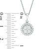 Thumbnail Image 2 of 1/4 CT. T.W. Composite Diamond Frame Pendant in 10K White Gold