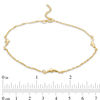 Thumbnail Image 2 of Dolphin Station Anklet in 10K Gold - 10"
