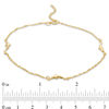 Thumbnail Image 3 of Dolphin Station Anklet in 10K Gold - 10"