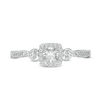 Thumbnail Image 4 of 1/5 CT. T.W. Princess-Cut Diamond Frame with Heart Sides Promise Ring in 10K White Gold