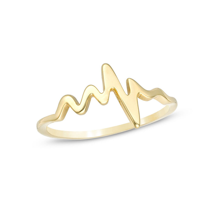 Heartbeat Ring in 10K Gold