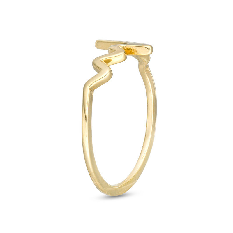 Heartbeat Ring in 10K Gold