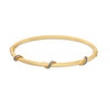 Thumbnail Image 0 of Made in Italy Glitter Enamel Ribbon Wrap Textured Tube Bangle in 14K Gold