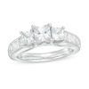 Thumbnail Image 0 of 2 CT. T.W. Princess-Cut Diamond Past Present Future® Channel Engagement Ring in 14K White Gold