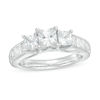 Thumbnail Image 1 of 2 CT. T.W. Princess-Cut Diamond Past Present Future® Channel Engagement Ring in 14K White Gold