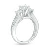 Thumbnail Image 1 of 2 CT. T.W. Princess-Cut Diamond Past Present Future® Channel Engagement Ring in 14K White Gold