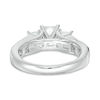 Thumbnail Image 2 of 2 CT. T.W. Princess-Cut Diamond Past Present Future® Channel Engagement Ring in 14K White Gold