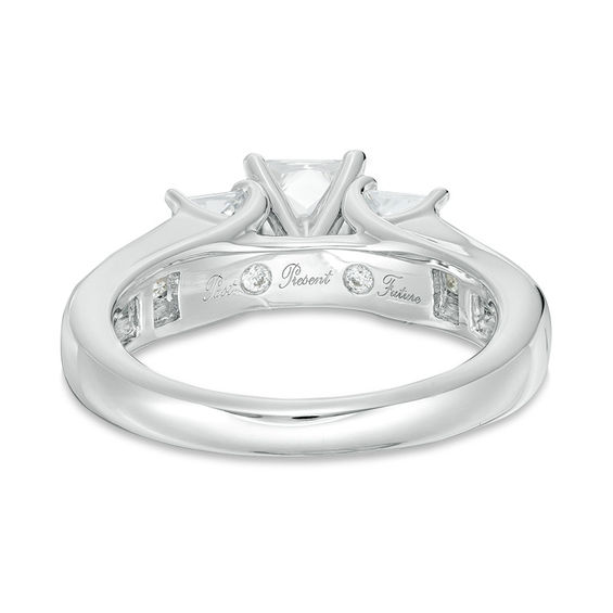 Princess-Cut Diamond Past Present Future® Channel