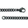 Thumbnail Image 2 of Men’s 1/20 CT. T.W. Diamond Double Cross Pendant in Stainless Steel with Black and Yellow IP - 24&quot;