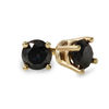 1/3 CT. T.W. Black Diamond Solitaire Stud Earrings in 10K Gold