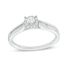 Thumbnail Image 1 of 1/8 CT. T.W. Diamond Frame Promise Ring in Sterling Silver