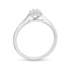 Thumbnail Image 2 of 1/8 CT. T.W. Diamond Frame Promise Ring in Sterling Silver