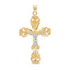 Thumbnail Image 0 of Men's Crucifix Gothic-Style Necklace Charm in 10K Two-Tone Gold