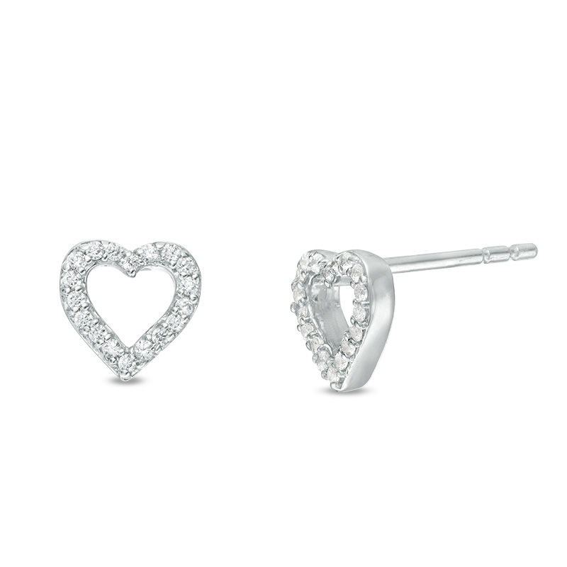 Onefeart Sterling Silver Stud Earrings for Women Heart-shaped Crown Dangle Earrings 14x30MM