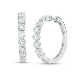 Jared’s Hearts desire 1 Ct diamond hoop earrings current price $4,300  before tax