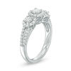 Thumbnail Image 2 of 1 CT. T.W. Diamond Past Present Future® Frame Engagement Ring in 14K White Gold
