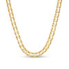 Thumbnail Image 1 of Men's 5.0mm Railroad Link Chain Necklace in Hollow 14K Gold - 20"