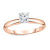 Thumbnail Image 0 of 1/3 CT. Diamond Solitaire Engagement Ring in 14K Rose Gold