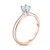 Thumbnail Image 1 of 1/3 CT. Diamond Solitaire Engagement Ring in 14K Rose Gold