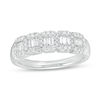 Thumbnail Image 0 of 1/2 CT. T.W. Baguette and Round Diamond Band in 10K White Gold