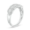 Thumbnail Image 1 of 1/2 CT. T.W. Baguette and Round Diamond Band in 10K White Gold