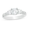 Thumbnail Image 0 of 1-1/5 CT. T.W. Certified Diamond Past Present Future® Engagement Ring in 14K White Gold (I/I2)
