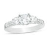 Thumbnail Image 1 of 1-1/5 CT. T.W. Certified Diamond Past Present Future® Engagement Ring in 14K White Gold (I/I2)