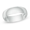 Thumbnail Image 0 of Men's 6.0mm Polished Wedding Band in 10K White Gold