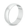 Thumbnail Image 1 of Men's 6.0mm Polished Wedding Band in 10K White Gold