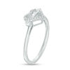 Thumbnail Image 2 of 1/20 CT. T.W. Diamond Heart  with Arrow Ring in Sterling Silver