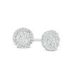 Thumbnail Image 0 of 1/4 CT. T.W. Composite Diamond Frame Stud Earrings in 10K White Gold