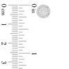 Thumbnail Image 2 of 1/4 CT. T.W. Composite Diamond Frame Stud Earrings in 10K White Gold