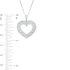 Thumbnail Image 1 of 1/2 CT. T.W. Diamond Scallop Heart Pendant in 10K White Gold