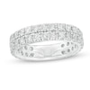 Thumbnail Image 0 of 2 CT. T.W. Diamond Double Row Band in 14K White Gold