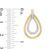 Thumbnail Image 2 of Diamond-Cut Double Teardrop Earring Jackets in 10K Two-Tone Gold